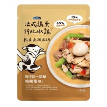 倍力純肉狗鮮食餐包 JUMBO系列法式鶉蛋舒肥嫩雞-輕盈高纖150g