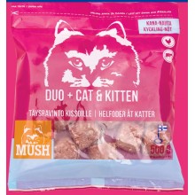 MUSH急凍貓糧-雞+牛500g MUSH急凍貓糧-雞+牛500g