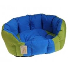 寵之友藍綠併色防水圓床55x45x21cm