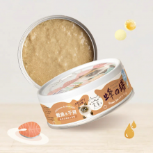 Munchee貪貪-蜂之罐 超肉泥機能主食罐-鮭魚&干貝