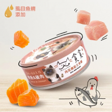 Munchee貪貪-肉泥機能主食罐-鮭魚&雞肉
