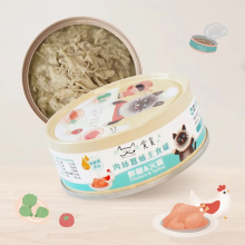 MUNCHEE貪貪-肉絲機能主食罐-鮮雞+火雞