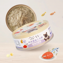 MUNCHEE貪貪-肉絲機能主食罐-旗魚+鮭魚