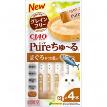 Ciao Pure  無添加吞拿魚鰹魚味肉泥14gx4本入