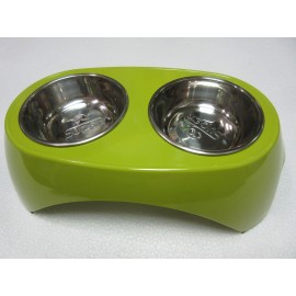 美耐皿高桌雙連小雙碗(S-綠)