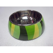 美耐不鏽鋼寵物碗(S-綠森林)