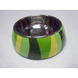 美耐不鏽鋼寵物碗(S-綠森林)