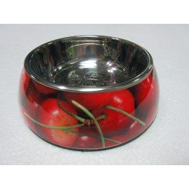 美耐不鏽鋼寵物碗(S-櫻桃水果)