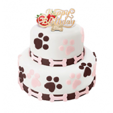 MY PET PATISSERIE 雞肉慕絲及士多啤梨夾心乳酪蛋糕 (2磅)