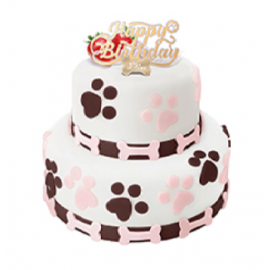 MY PET PATISSERIE 雞肉慕絲及士多啤梨夾心乳酪蛋糕 (2磅)