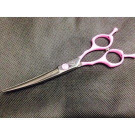 6.5''粉色小彎剪