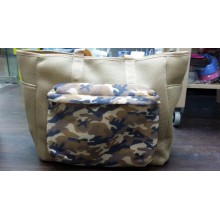 Pet Access 迷彩網料手挽袋(S)迷彩卡其色