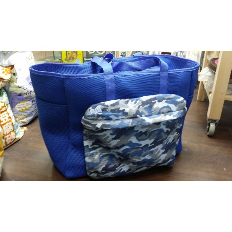 Pet Access 迷彩網料手挽袋（L）迷彩藍色